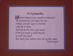 Uncial Lettering Style