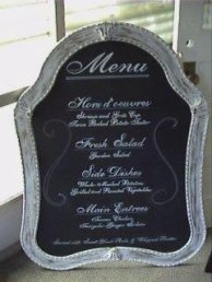 Chalkboard Menu